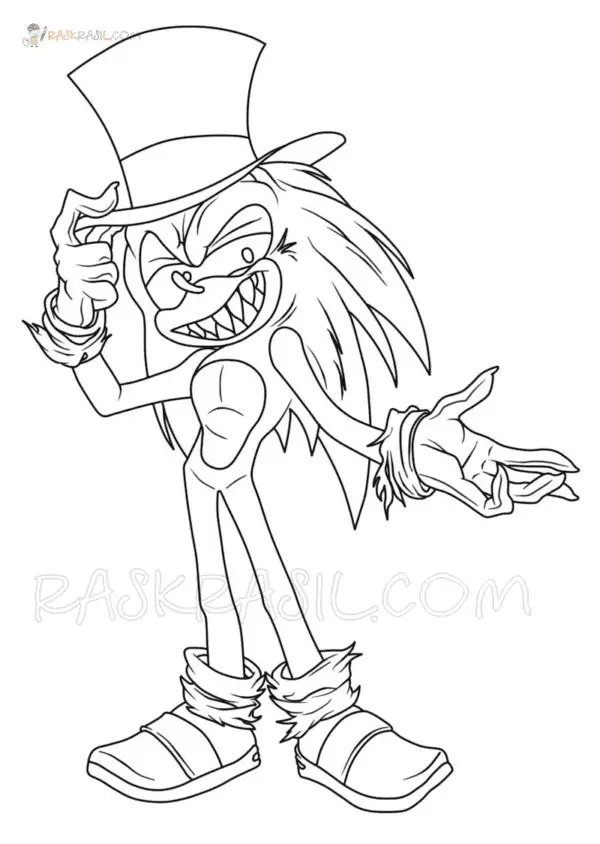 Sonic Exe Para Colorear 32