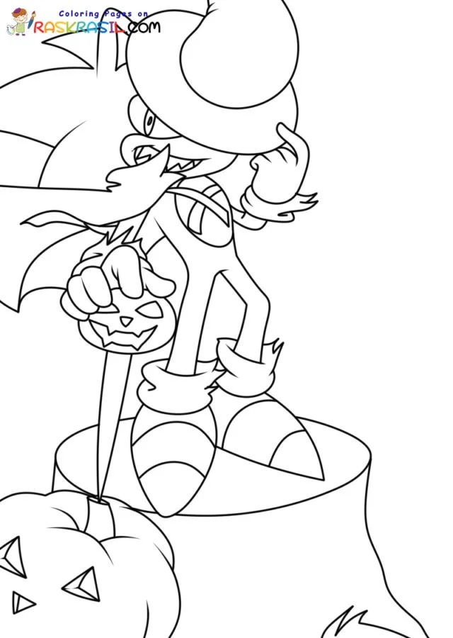 Sonic Halloween Coloring Pages
