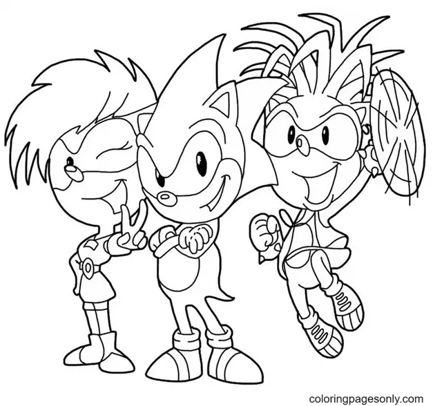 Desenhos de Sonic 2 O filme Para Colorir 54