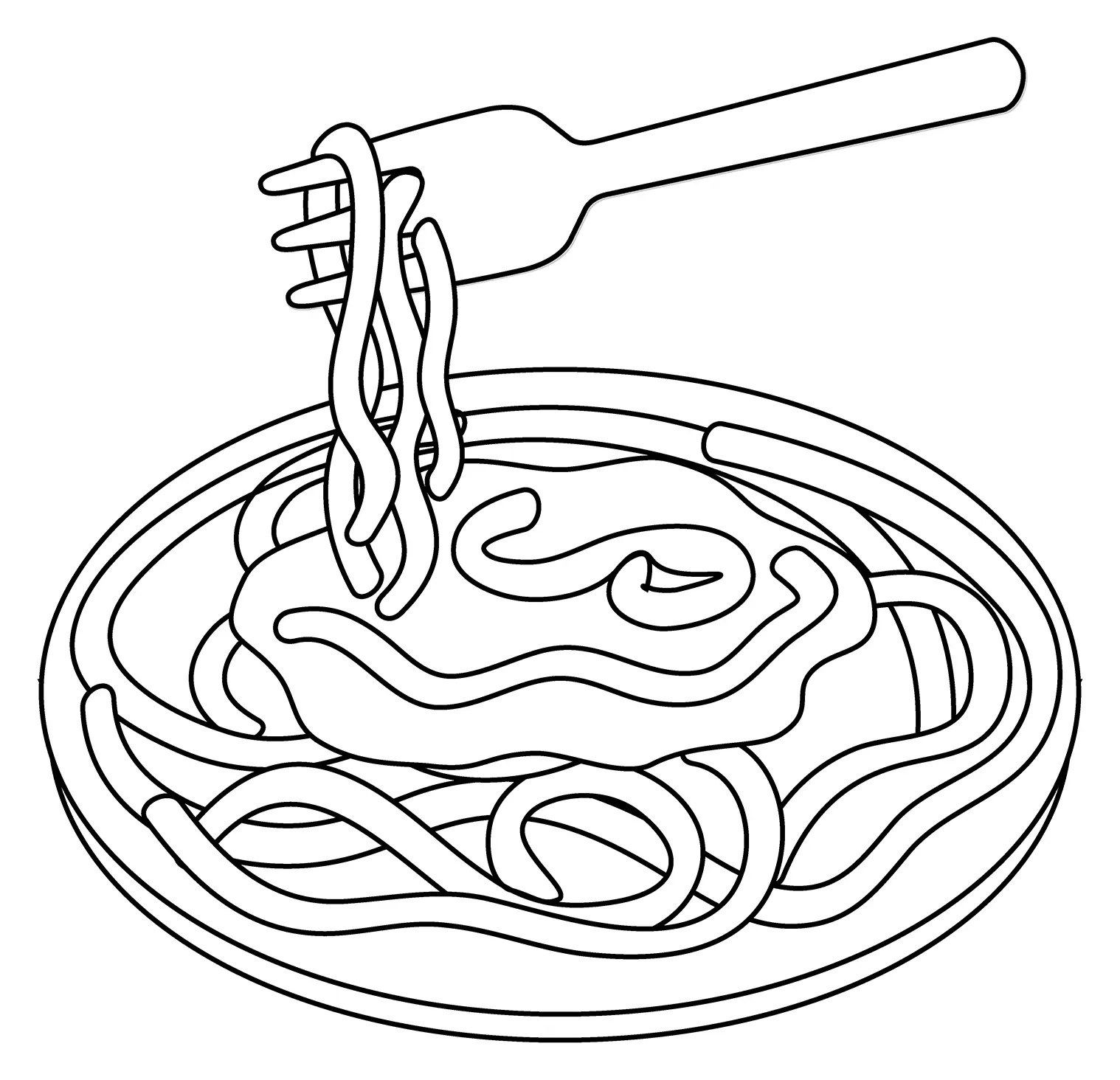 Espagueti Para Colorear 16