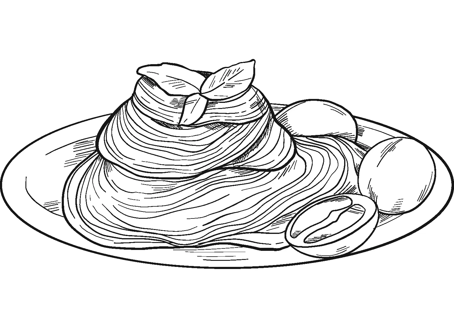 Espagueti Para Colorear 5
