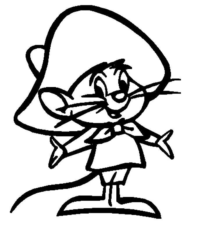 Speedy Gonzales Coloring Pages 2