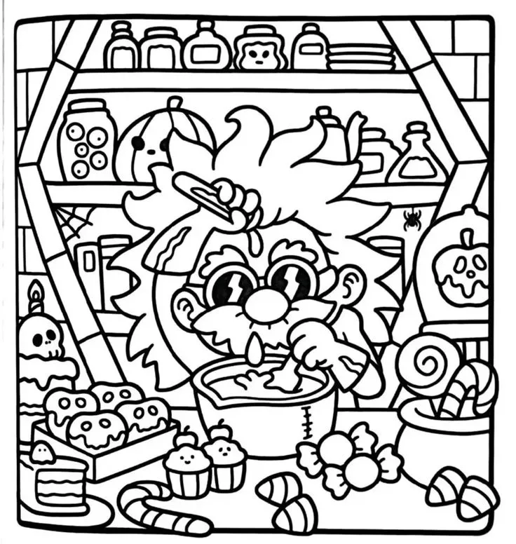 Spooky Cutie coloring pages 4