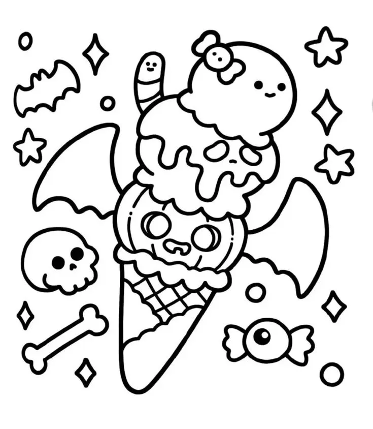 Spooky Cutie coloring pages 5