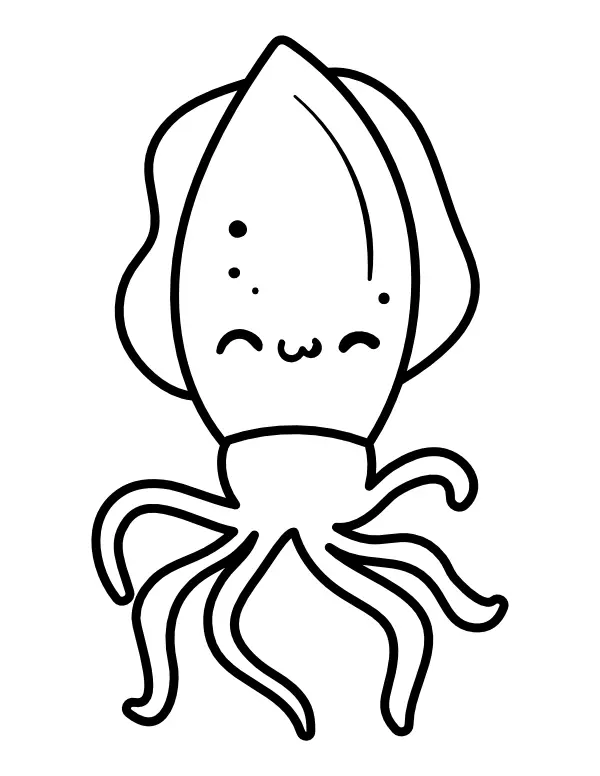 Tintenfisch Ausmalbilder 51