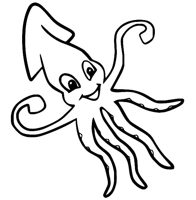 Tintenfisch Ausmalbilder 57