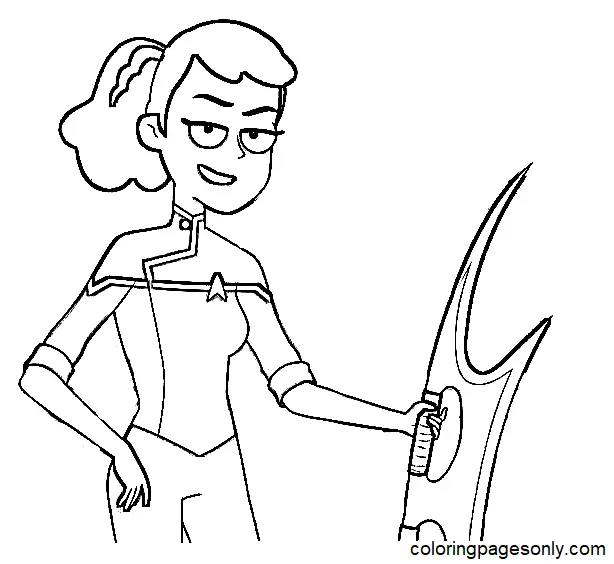 Star Trek Lower Decks Para Colorear 19