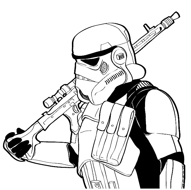 Desenhos de Personagens de Star Wars Para Colorir 1