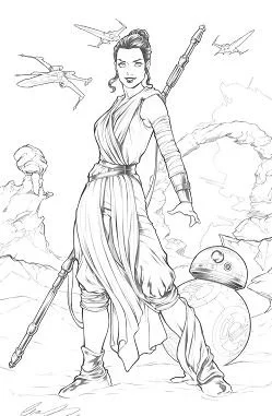 Desenhos de Personagens de Star Wars Para Colorir 100