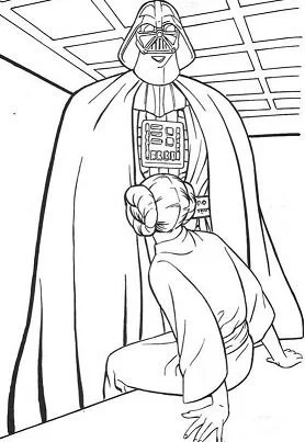 Desenhos de Personagens de Star Wars Para Colorir 203