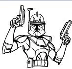 Desenhos de Personagens de Star Wars Para Colorir 258