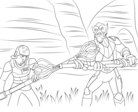 Desenhos de Personagens de Star Wars Para Colorir 304