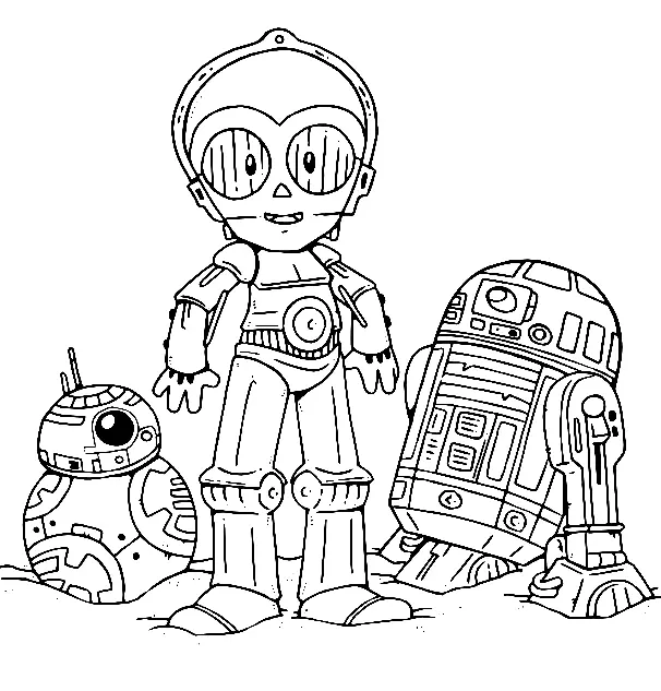 Desenhos de Personagens de Star Wars Para Colorir 6