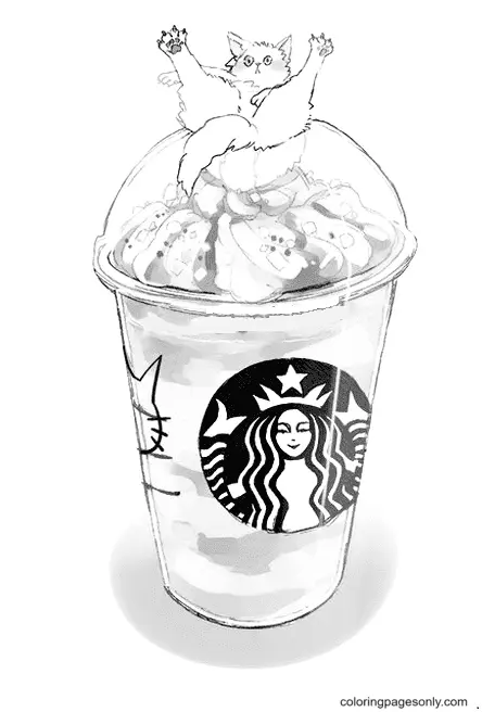 Desenhos de Starbucks Para Colorir 44