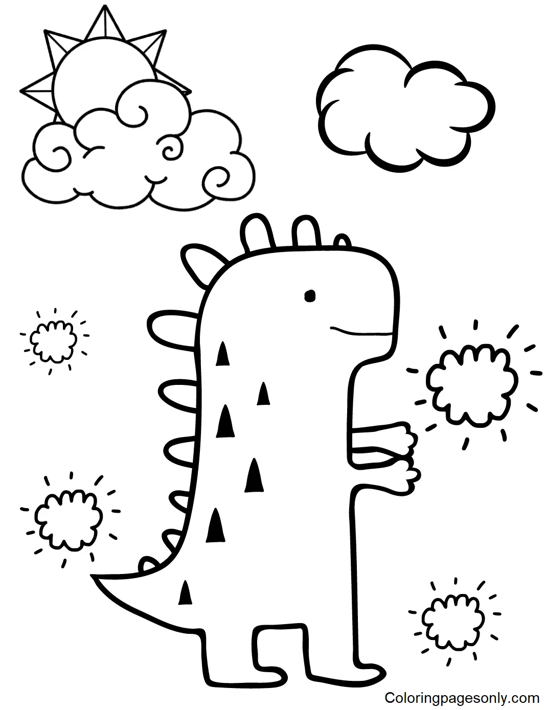 Ausmalbilder Stegosaurus
