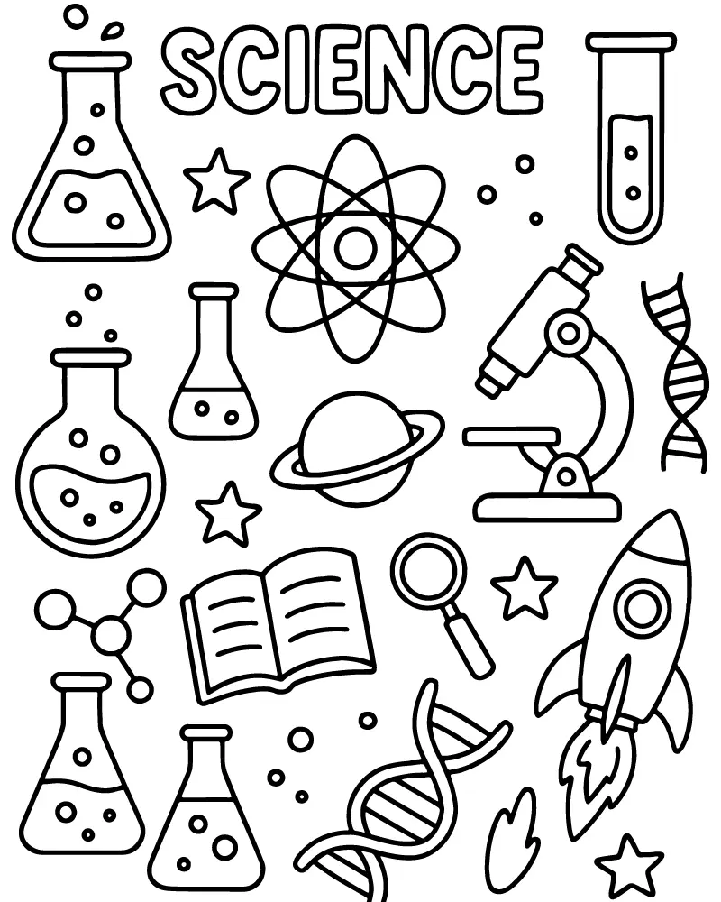 STEM Ausmalbilder 21