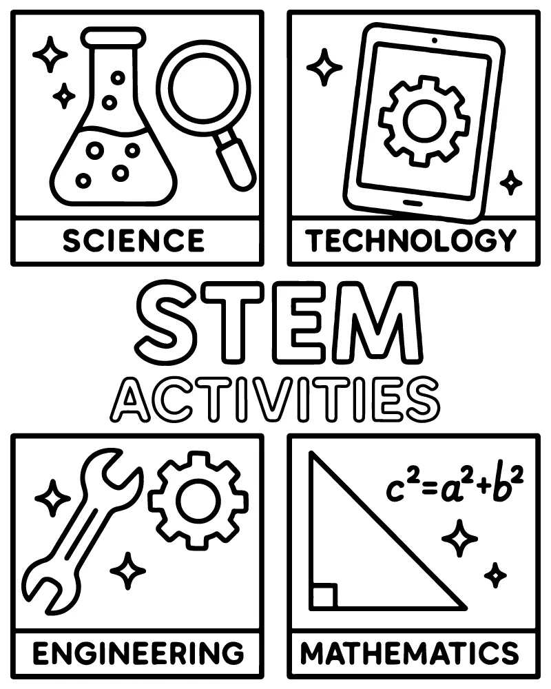 STEM Ausmalbilder 24
