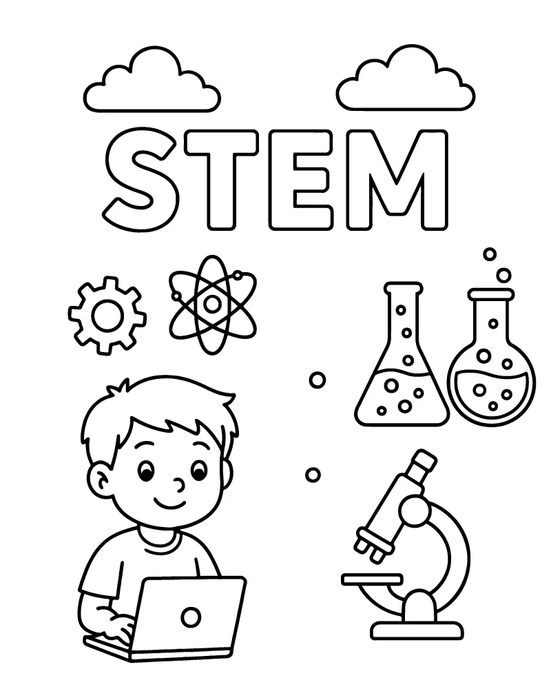STEM Ausmalbilder 27