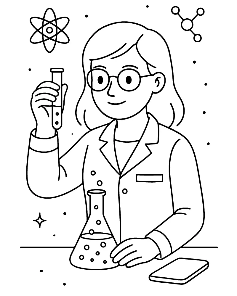 STEM Ausmalbilder 34