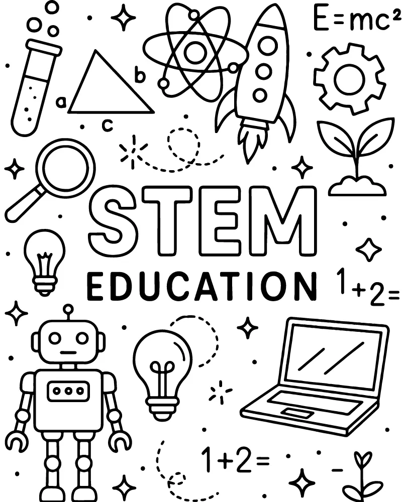 STEM Ausmalbilder 5