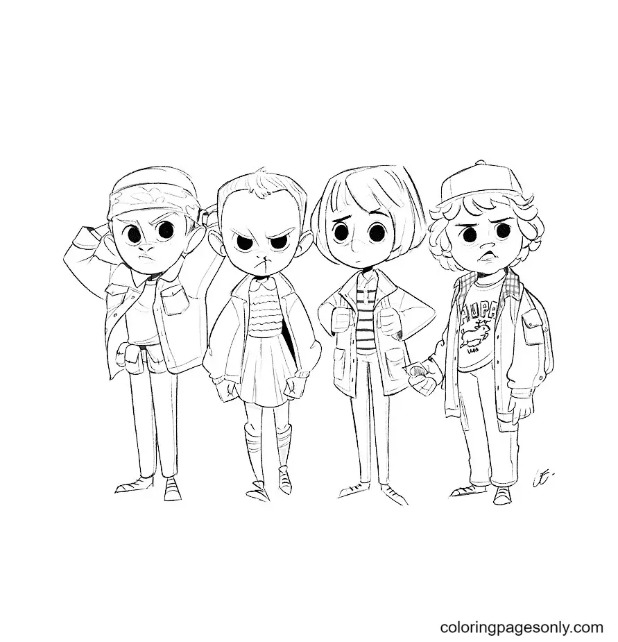 Stranger Things Para Colorear 23