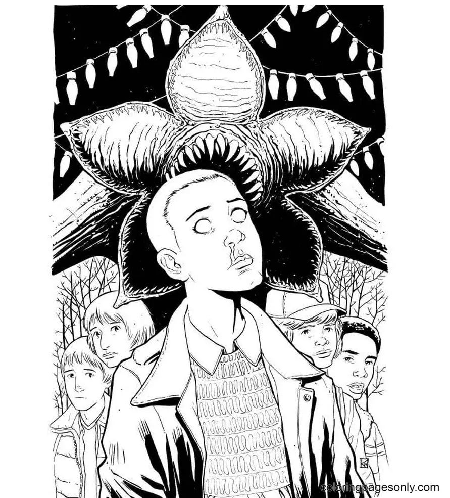 Stranger Things Para Colorear 74
