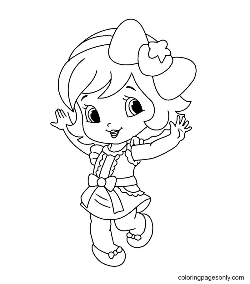 Pastel De Fresa Para Colorear 3