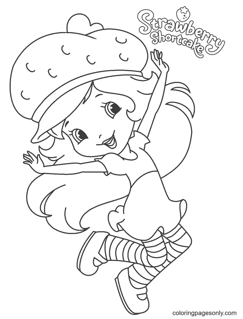Pastel De Fresa Para Colorear 43