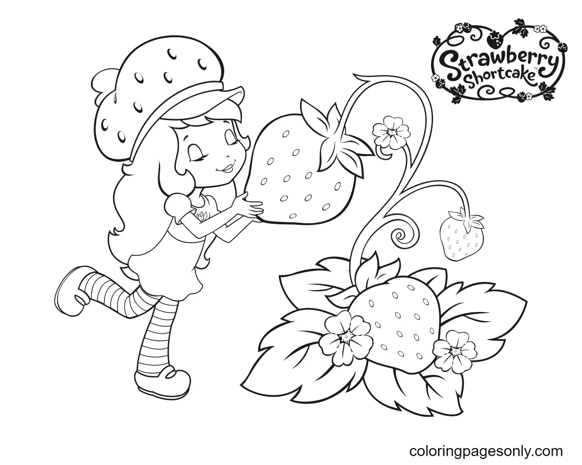 Pastel De Fresa Para Colorear 45