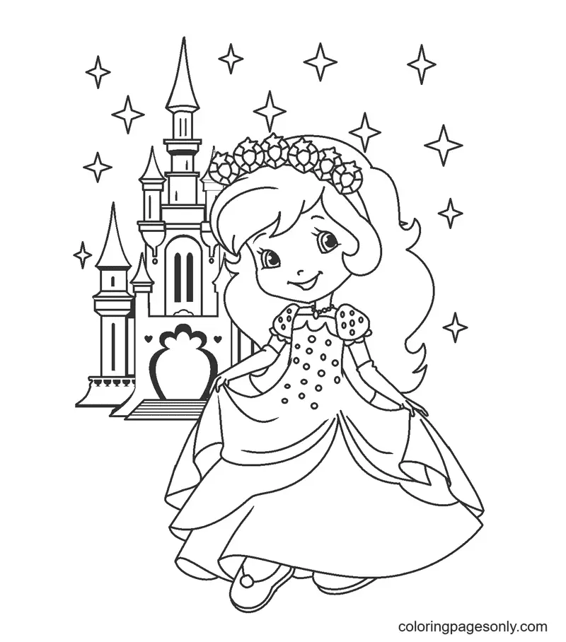 Pastel De Fresa Para Colorear 5