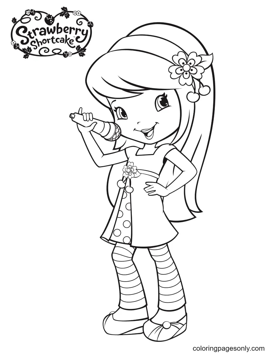 Pastel De Fresa Para Colorear 50
