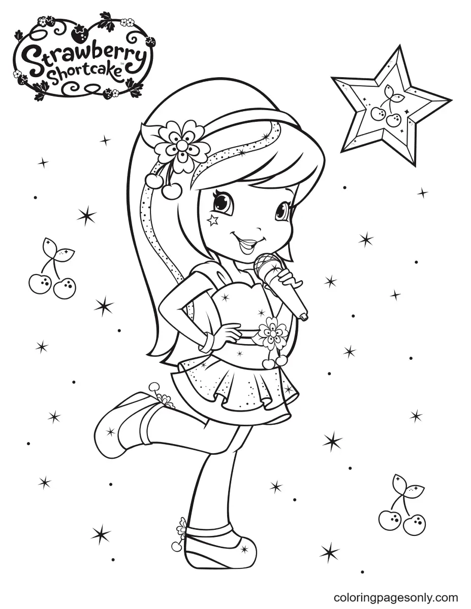Pastel De Fresa Para Colorear 52