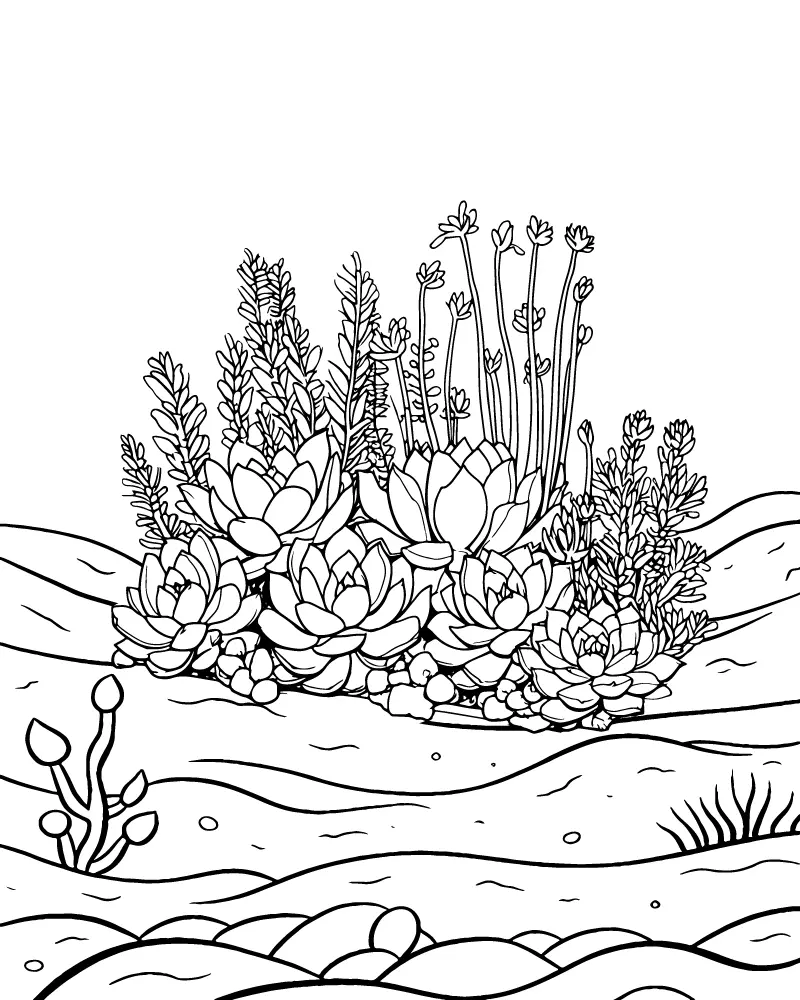 Suculentas Para Colorear 19
