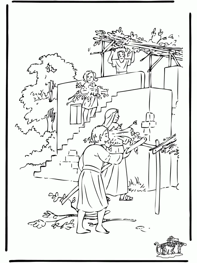 Sukkot Coloring Pages