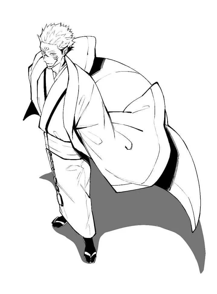 Desenhos de Sukuna Para Colorir 6