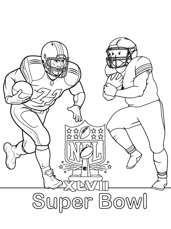 Super Bowl LVIII Ausmalbilder 12