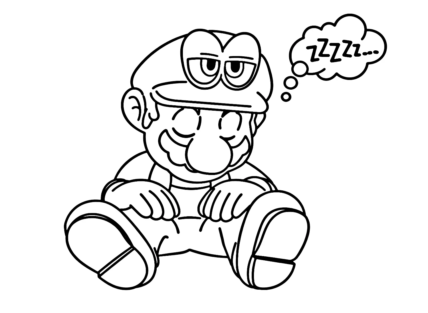 Desenhos de Super Mario Odyssey Para Colorir