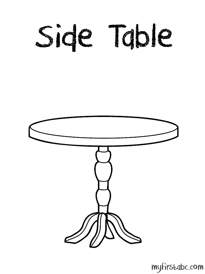 Table coloring Pages