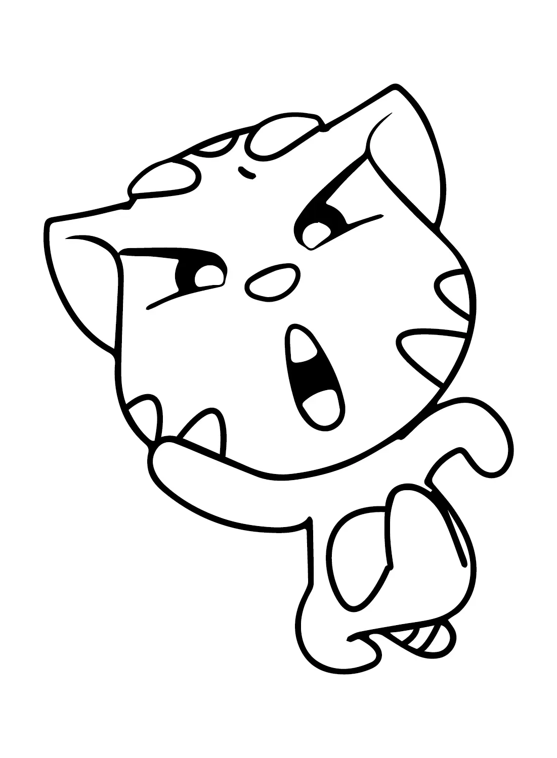 Talking Tom Coloring Pages