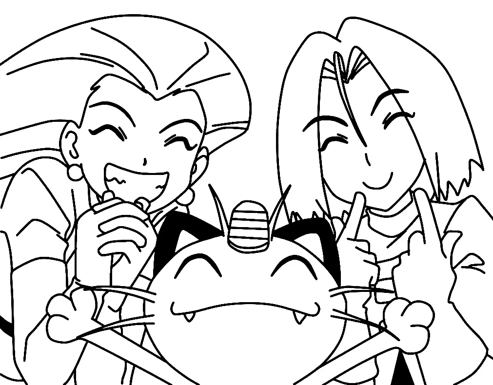 Team Rocket Para Colorear 11