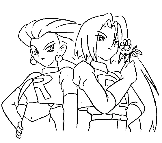 Team Rocket Para Colorear 17