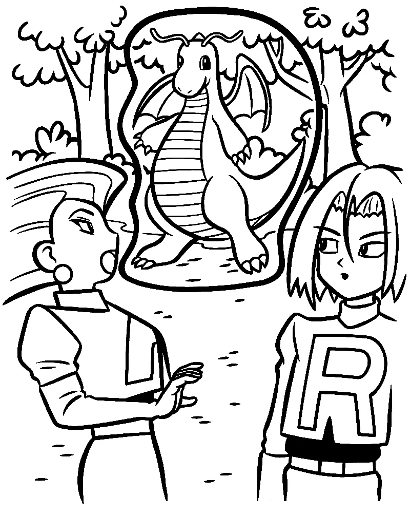 Team Rocket Para Colorear 21