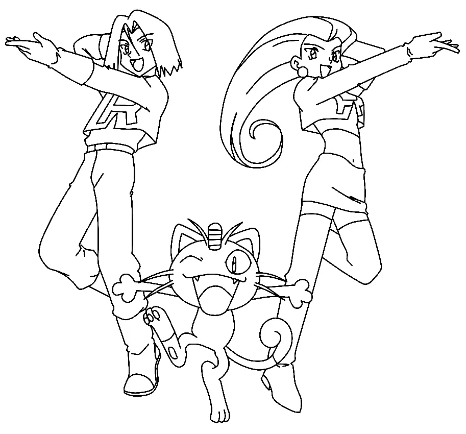 Team Rocket Para Colorear 22