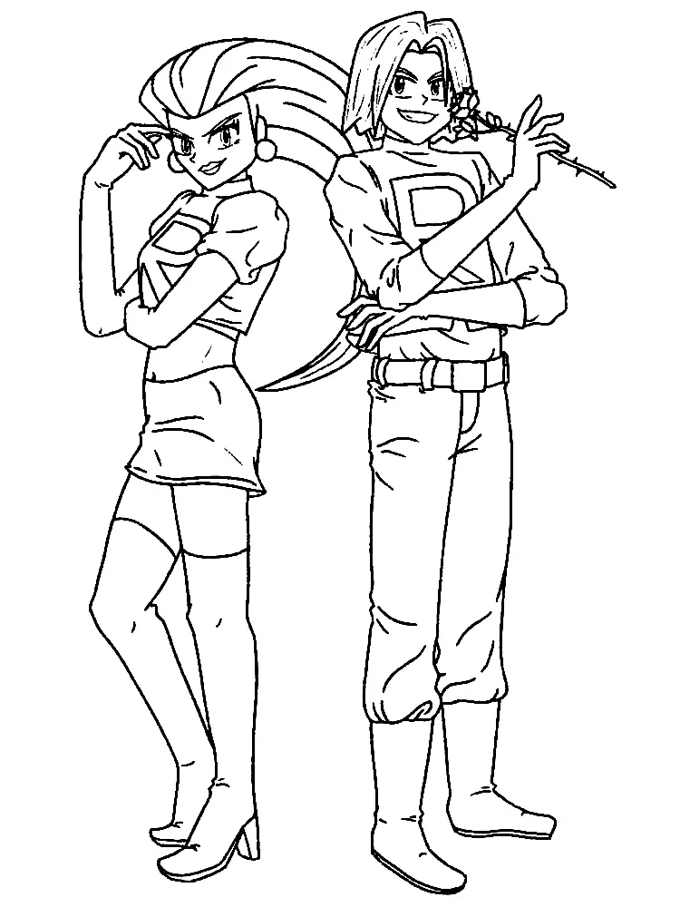 Team Rocket Para Colorear 24