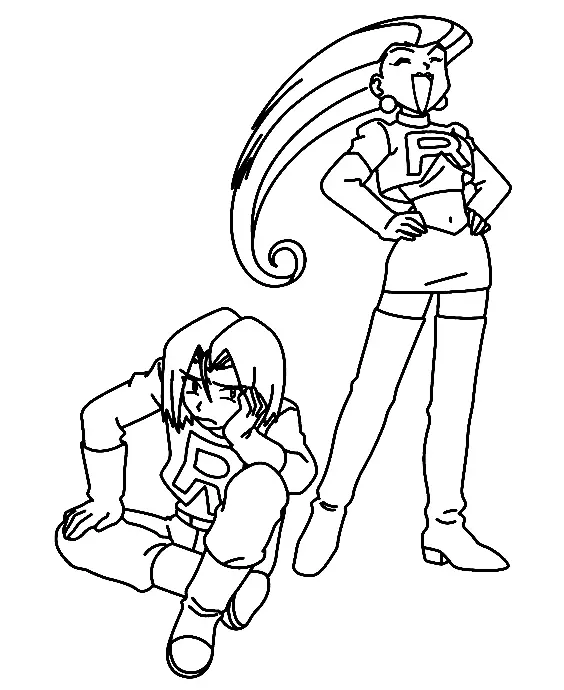 Team Rocket Para Colorear 27