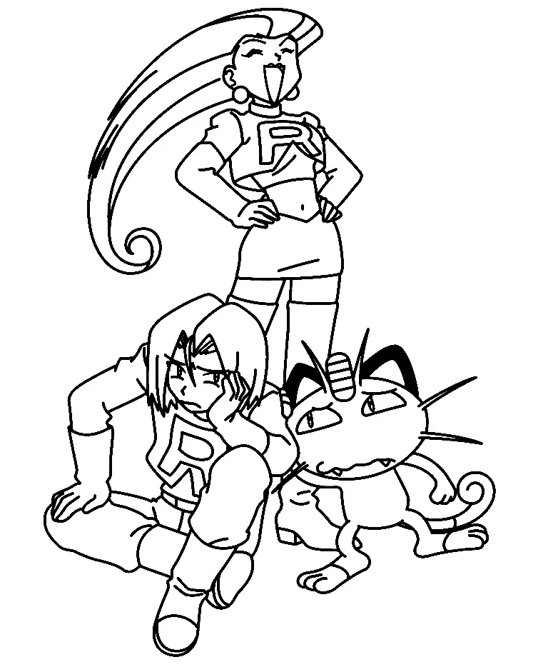 Team Rocket Para Colorear 29