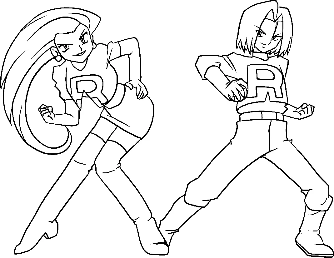 Team Rocket Para Colorear 35