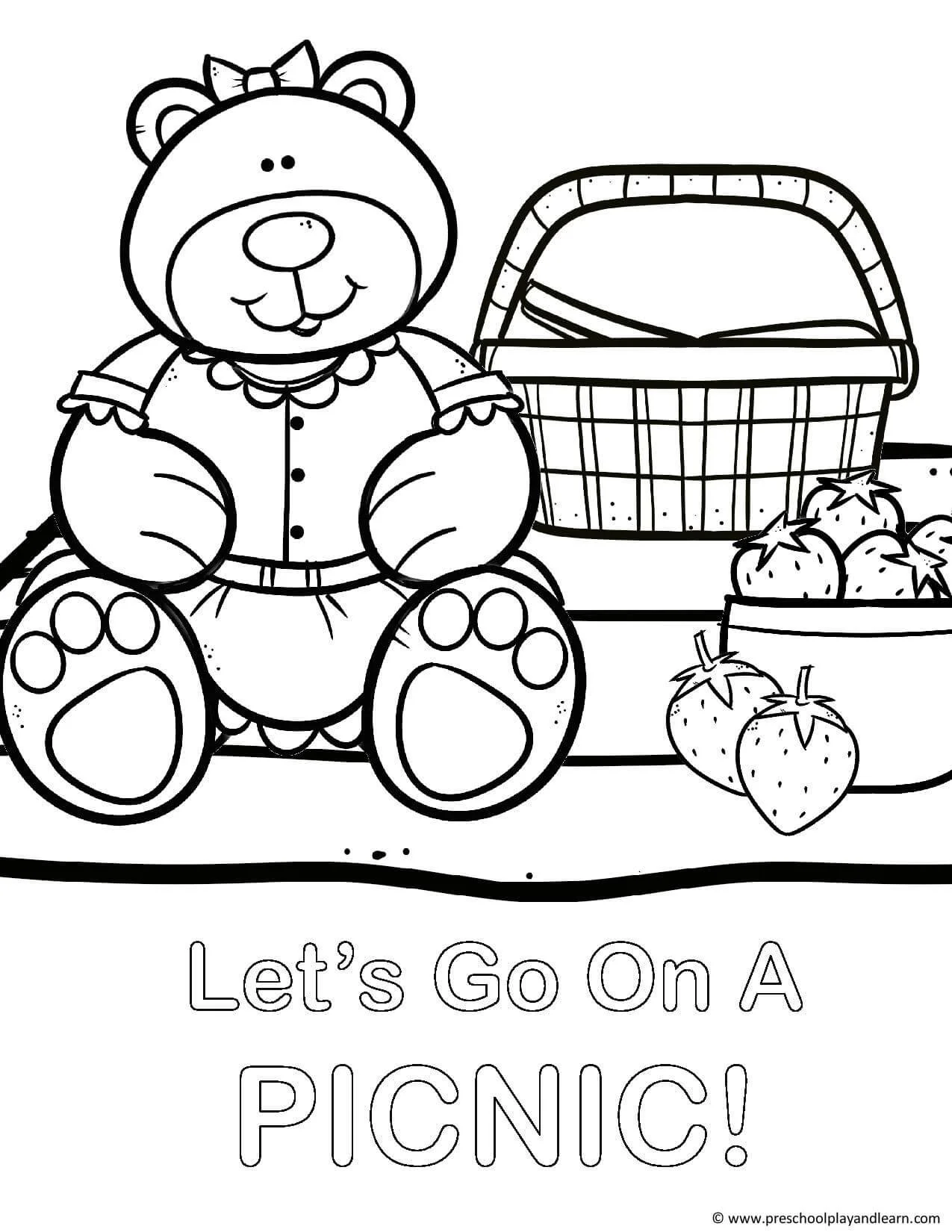 Oso De Peluche Para Colorear 5