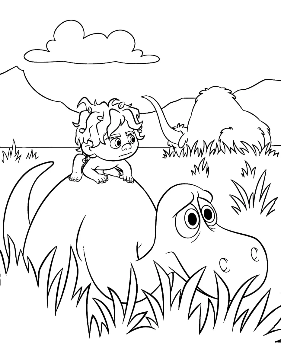 The Good Dinosaur Coloring Pages 21