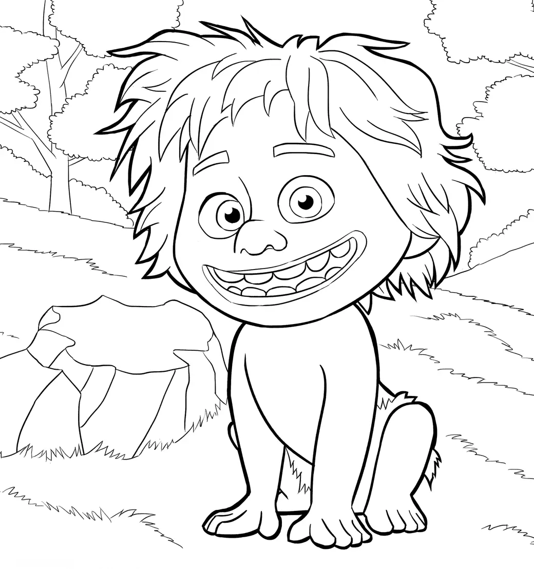 The Good Dinosaur Coloring Pages 37